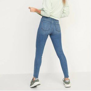 Old Navy High-Waisted Medium-Wash Super Skinny Jeans